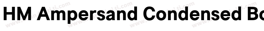 HM Ampersand Condensed Bold字体转换